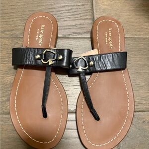 Kate Spade Black and Tan Women's Sandals